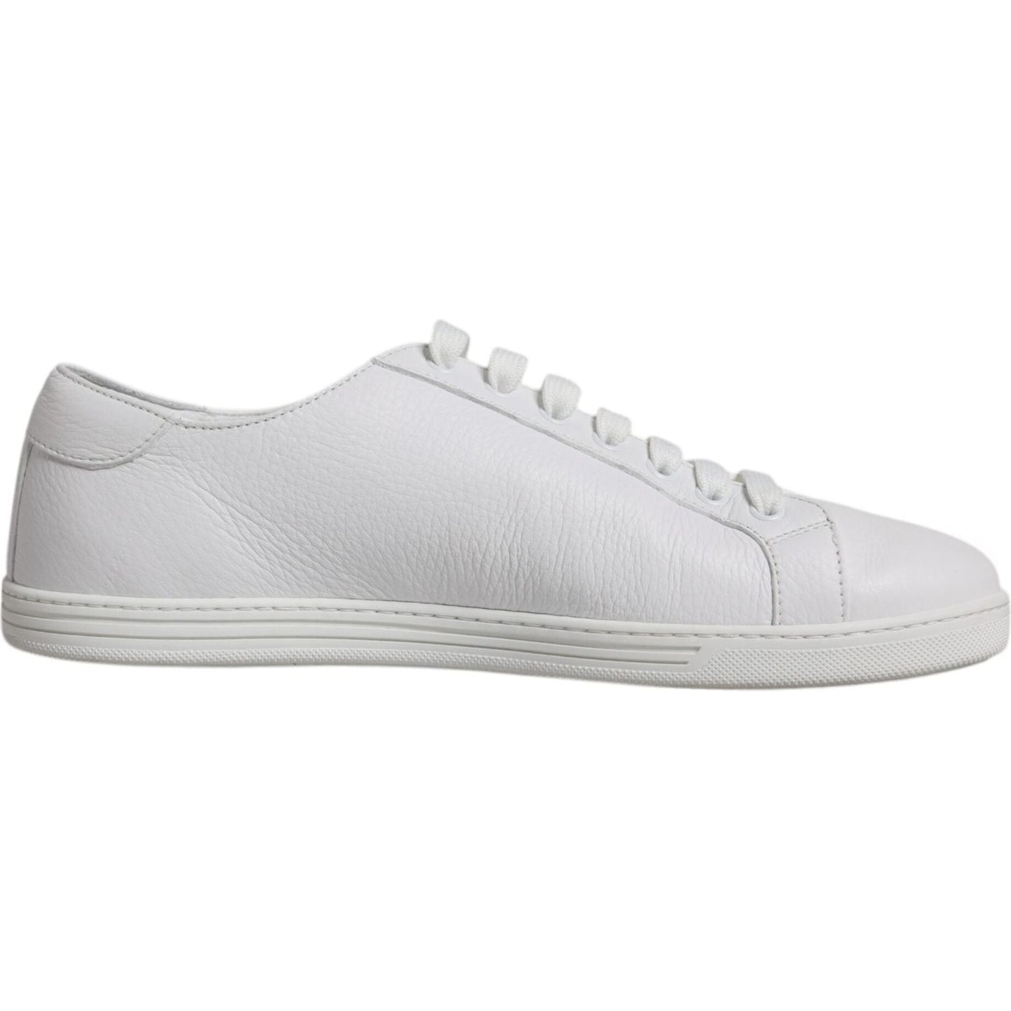 Dolce & Gabbana White Low Top Men Saint Tropez Sneakers Shoes Dolce & Gabbana Light Gray