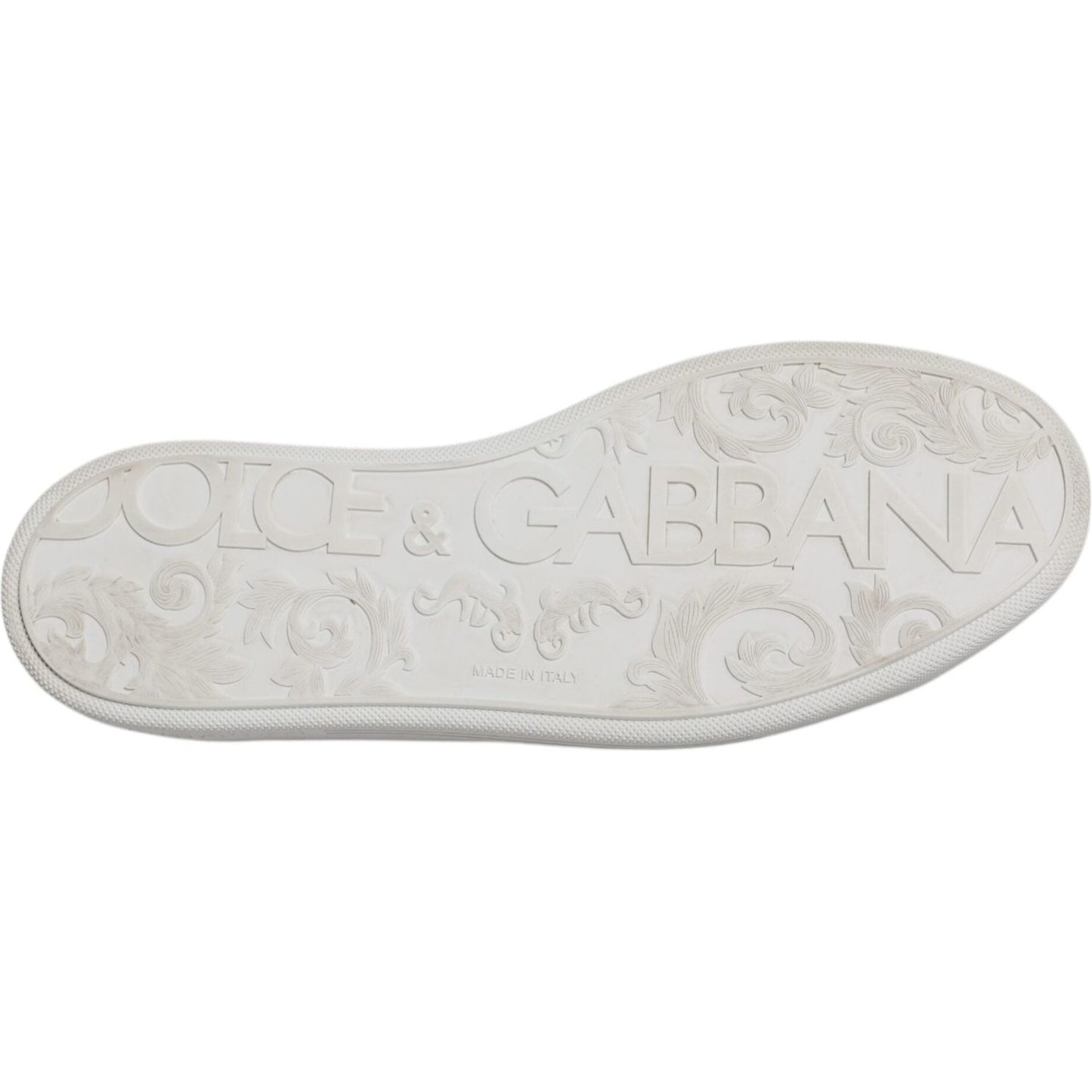 Dolce & Gabbana White Low Top Men Saint Tropez Sneakers Shoes Dolce & Gabbana Light Gray