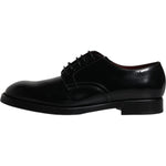 Dolce & Gabbana Dolce & Gabbana Black Leather Lace Up Men Derby Formal Shoes MV6457-43 1728,67345645728,Black,Dolce & Gabbana,EU43/US10,Formal - Men - Shoes,Material: 100% Calf Leather,Men,Men - Shoes,Preowned / Defect,Shoes