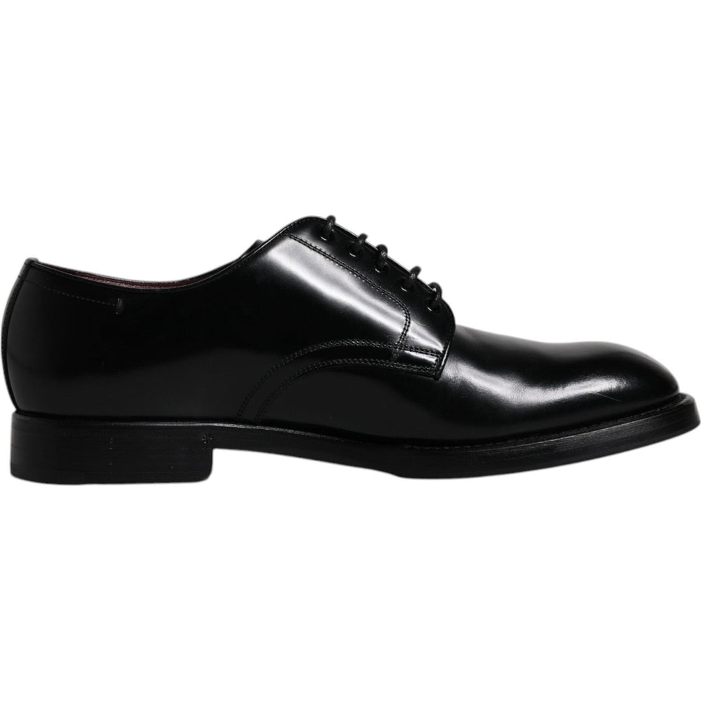 Dolce & Gabbana Dolce & Gabbana Black Leather Lace Up Men Derby Formal Shoes MV6457-43 1728,67345645728,Black,Dolce & Gabbana,EU43/US10,Formal - Men - Shoes,Material: 100% Calf Leather,Men,Men - Shoes,Preowned / Defect,Shoes