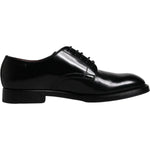 Dolce & Gabbana Dolce & Gabbana Black Leather Lace Up Men Derby Formal Shoes MV6457-43 1728,67345645728,Black,Dolce & Gabbana,EU43/US10,Formal - Men - Shoes,Material: 100% Calf Leather,Men,Men - Shoes,Preowned / Defect,Shoes