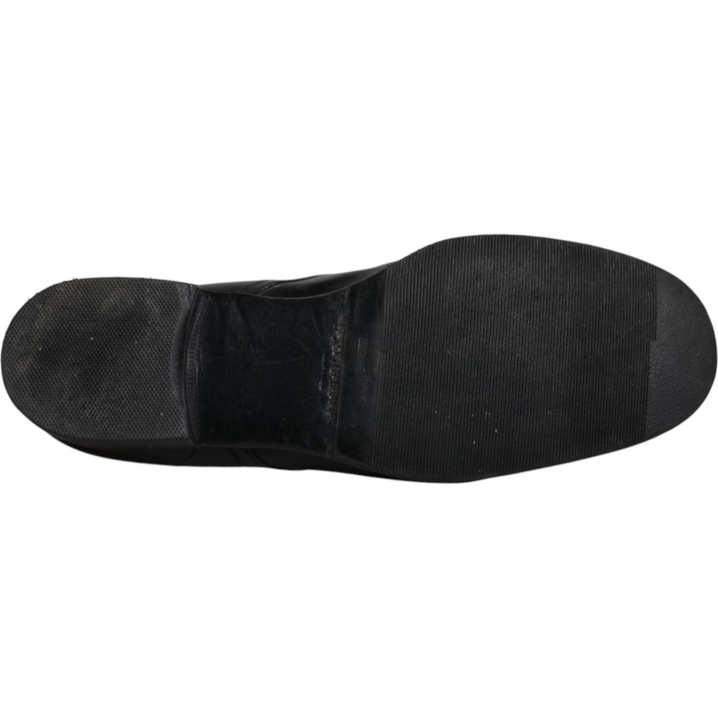 Dolce & Gabbana Black Leather Derby Formal Men Dress Shoes Dolce & Gabbana Dark Slate Gray