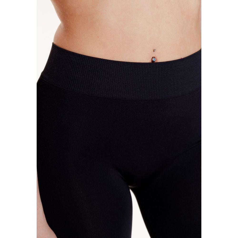 Close-up of Vero Moda black nylon women's shorts, part of the spring/summer collection.