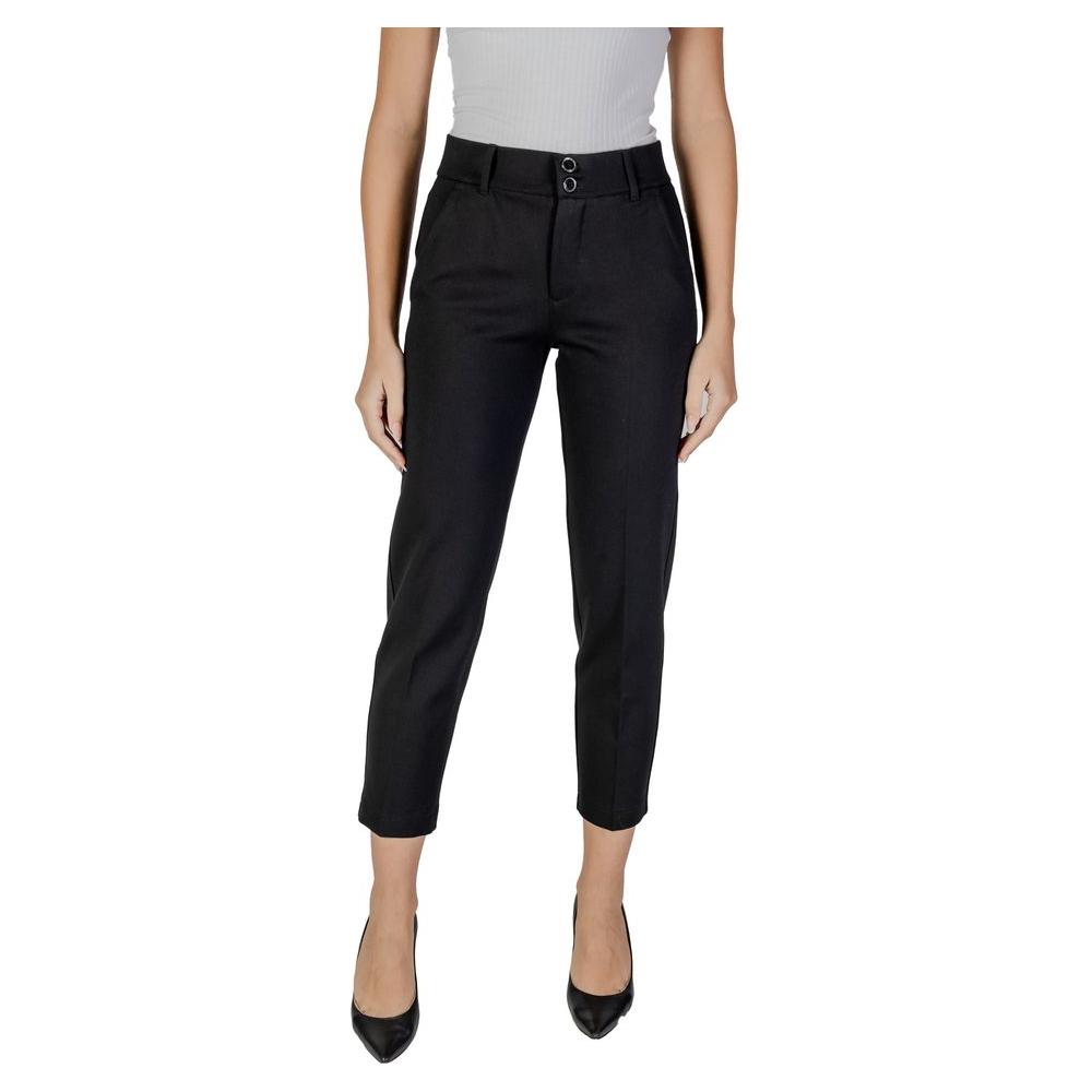 Street One Black Viscose Jeans & Pant Street One Black