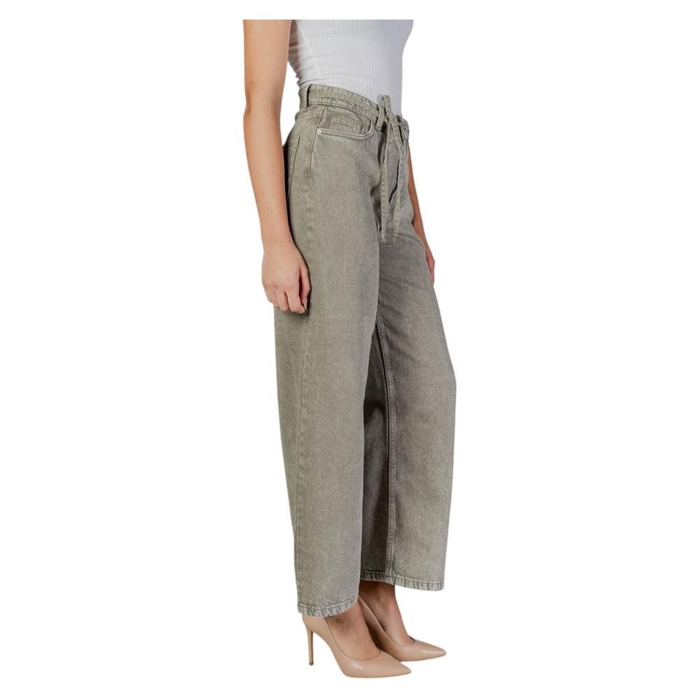 Only Green Cotton Jeans & Pant Only Rosy Brown