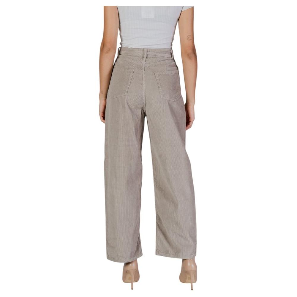 Only Beige Cotton Jeans & Pant Only Rosy Brown