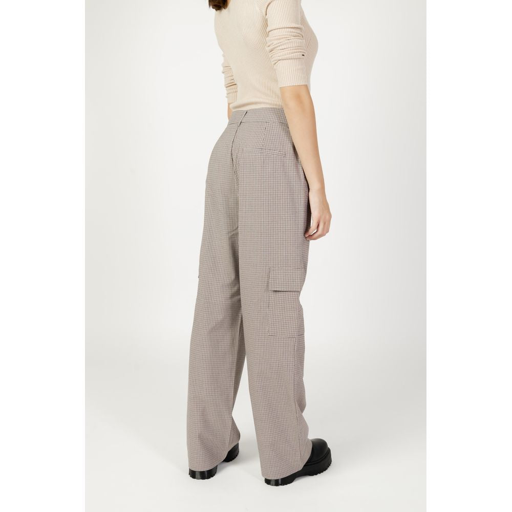Only Beige Polyester Jeans & Pant Only Light Gray