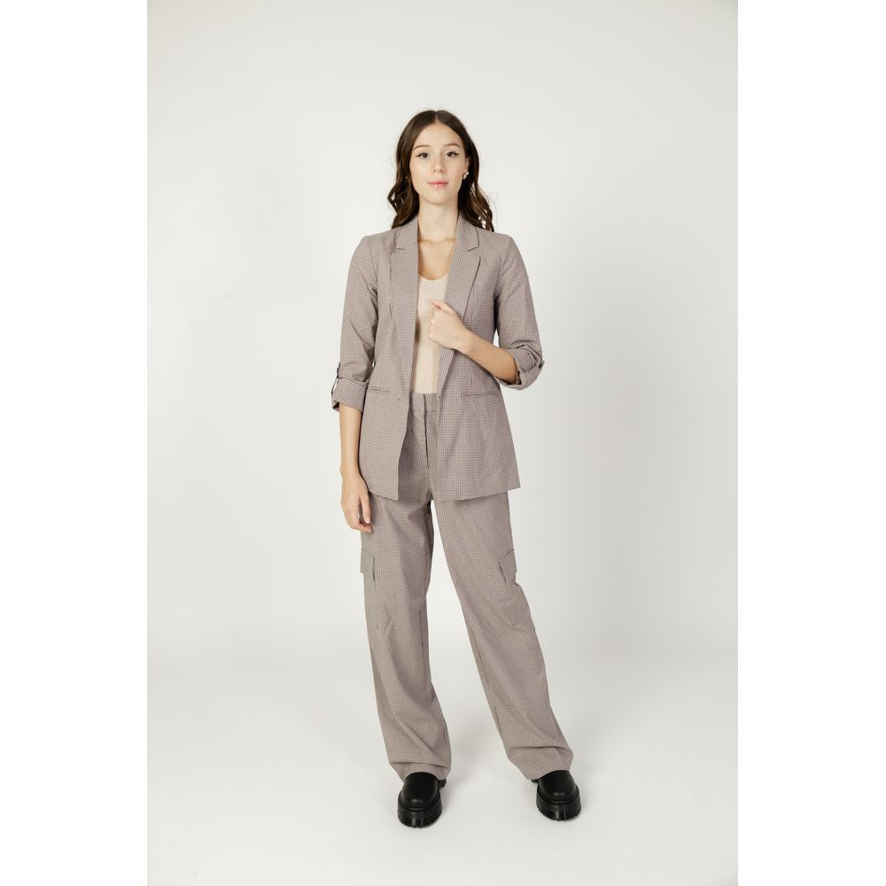 Only Beige Polyester Jeans & Pant Only Light Gray