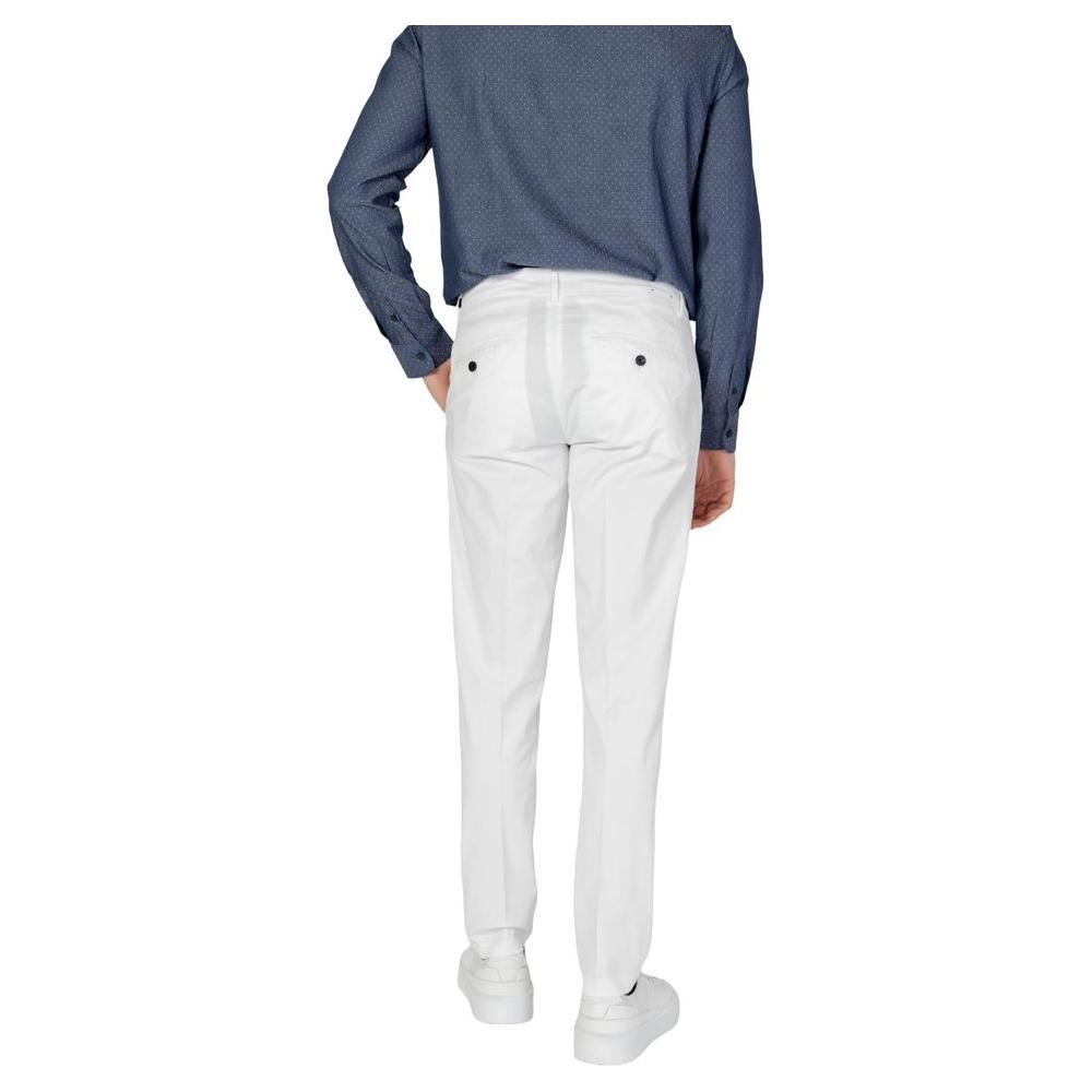 Antony Morato Cream Cotton Jeans & Pant Antony Morato Light Gray
