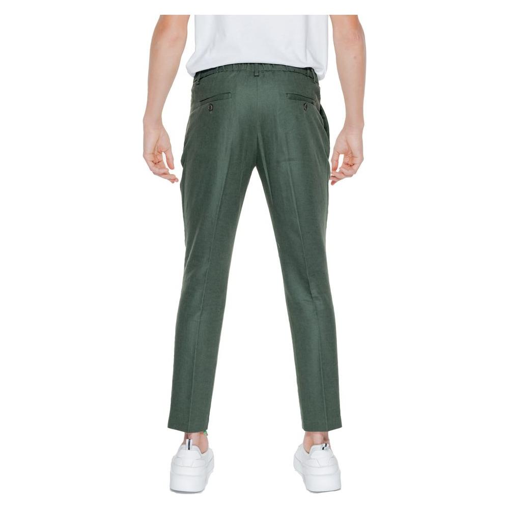 Antony Morato Green Linen Jeans & Pant Antony Morato Dark Slate Gray