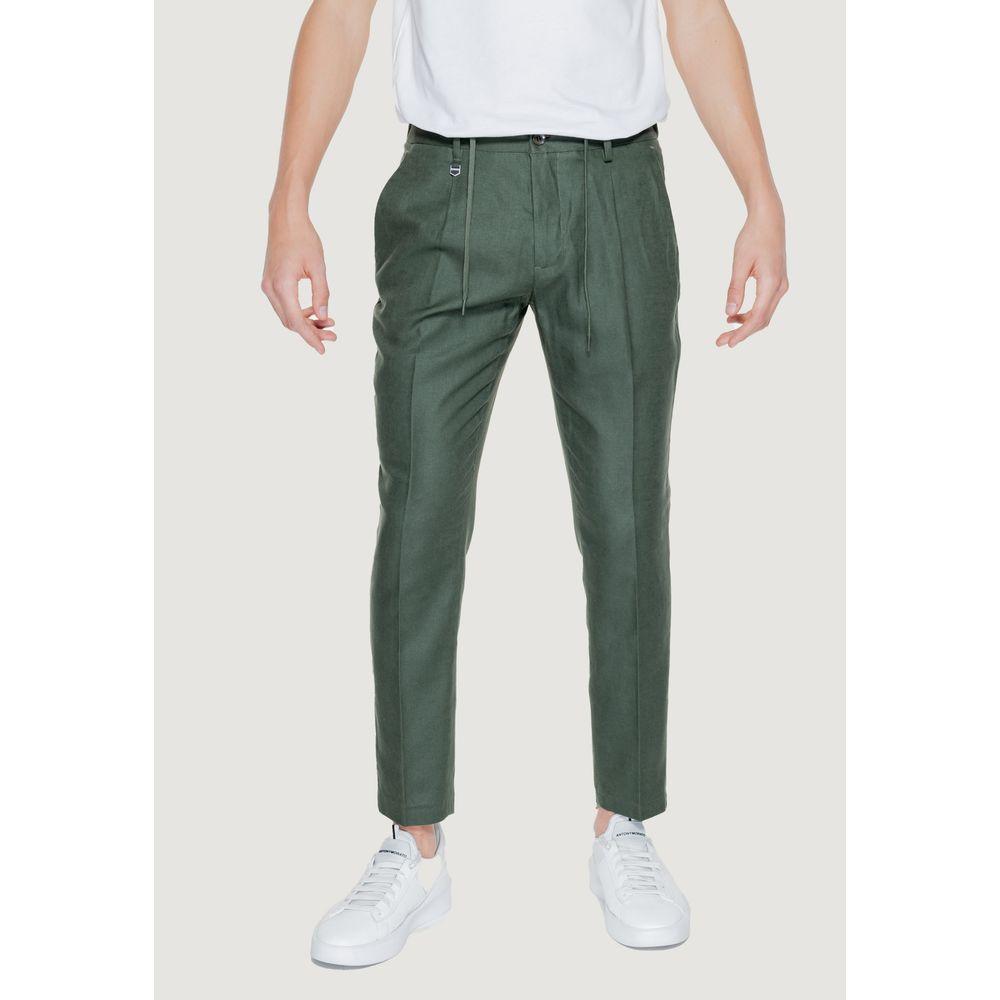 Antony Morato Green Linen Jeans & Pant Antony Morato Dark Slate Gray