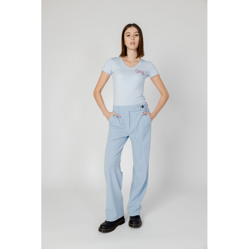 Only Blue Polyester Jeans & Pant Only Light Gray
