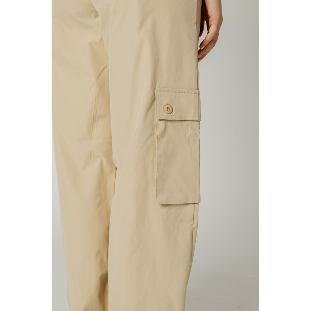 Only Beige Cotton Jeans & Pant Only Tan