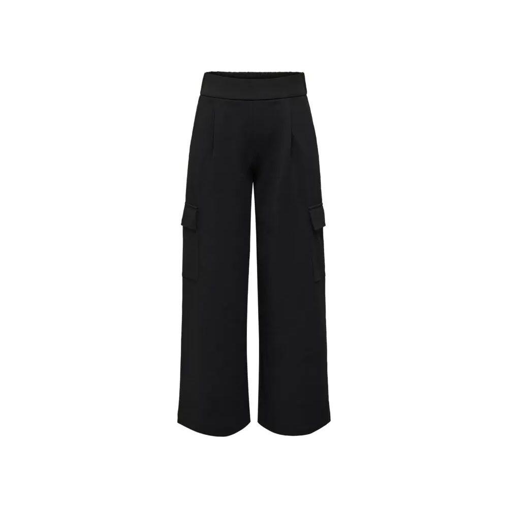 Jacqueline De Yong Black Polyester Jeans & Pant Jacqueline De Yong Black