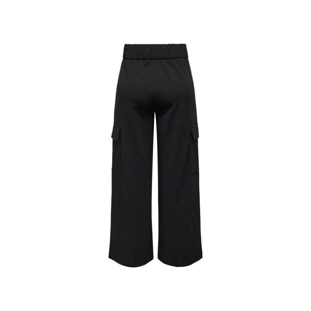 Jacqueline De Yong Black Polyester Jeans & Pant Jacqueline De Yong Black