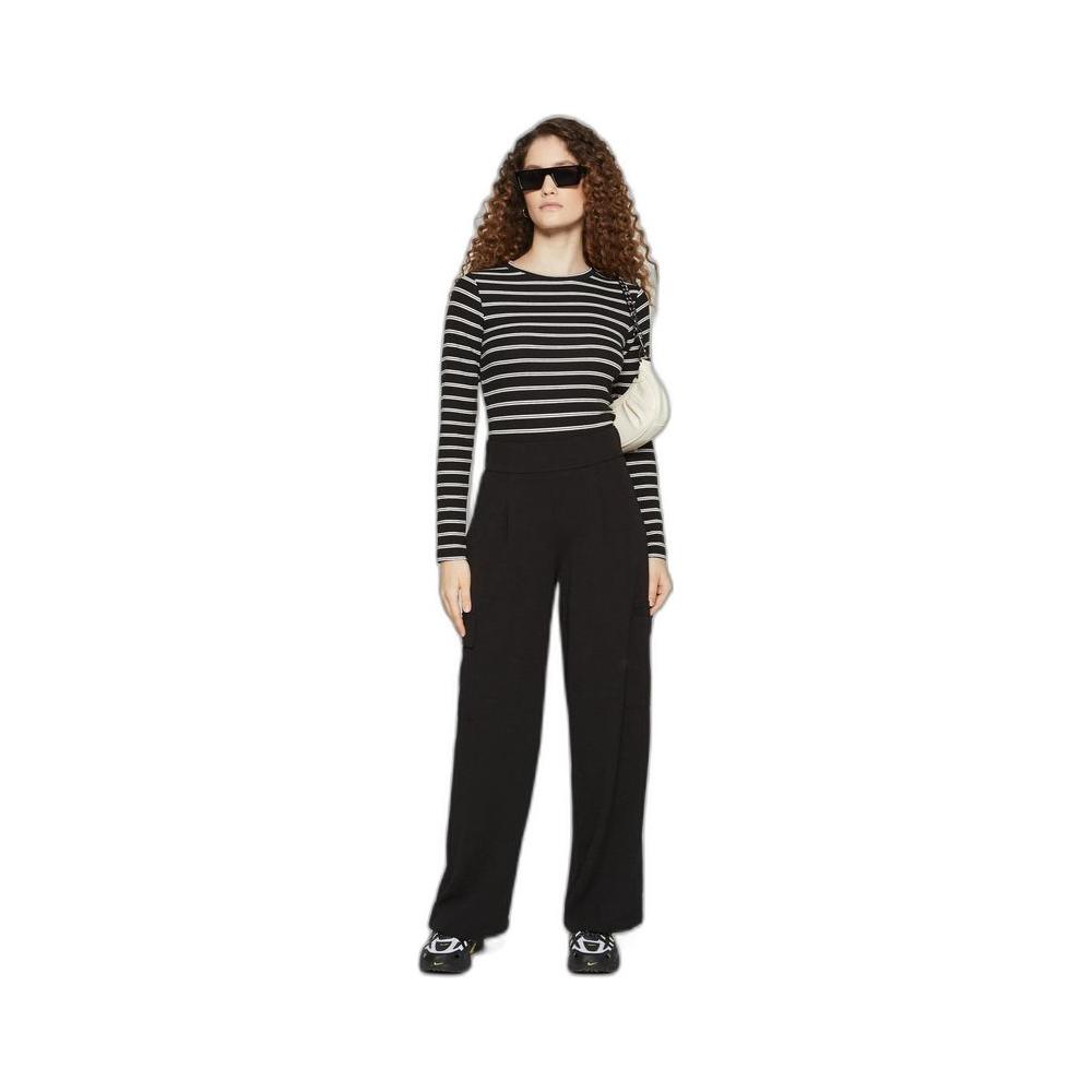 Jacqueline De Yong Black Polyester Jeans & Pant Jacqueline De Yong Gray