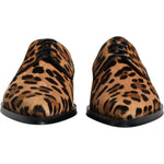 Dolce & Gabbana Dolce & Gabbana Brown Leopard Derby Formal Men Dress Shoes MV6546-41.5 1728,67345645728,Brown,Dolce & Gabbana,EU41.5/US8.5,Formal - Men - Shoes,Material: 100% Calf Fur,Men,Men - Shoes,New with tags,Shoes