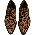 Dolce & Gabbana Dolce & Gabbana Brown Leopard Derby Formal Men Dress Shoes MV6546-41.5 1728,67345645728,Brown,Dolce & Gabbana,EU41.5/US8.5,Formal - Men - Shoes,Material: 100% Calf Fur,Men,Men - Shoes,New with tags,Shoes