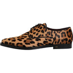 Dolce & Gabbana Dolce & Gabbana Brown Leopard Derby Formal Men Dress Shoes MV6546-41.5 1728,67345645728,Brown,Dolce & Gabbana,EU41.5/US8.5,Formal - Men - Shoes,Material: 100% Calf Fur,Men,Men - Shoes,New with tags,Shoes