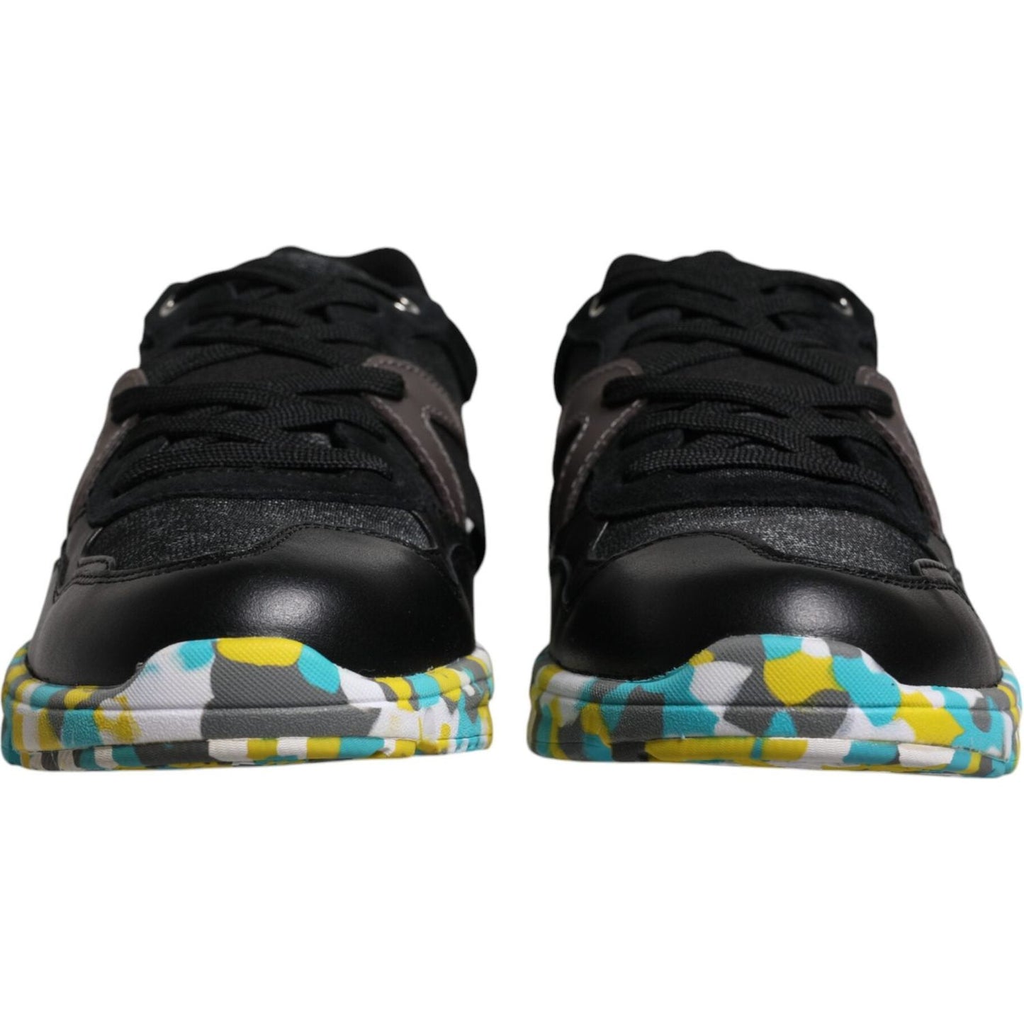 Dolce & Gabbana Black Polyester Low Top Men Sneakers Shoes Dolce & Gabbana Black