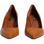 Dolce & Gabbana Dolce & Gabbana Brown Leather Kitten Heels Pumps Shoes LA12011-38 1728,67345645728,Brown,Dolce & Gabbana,EU38/US7.5,Material: 100% Eel Leather,Preowned / Defect,Pumps - Women - Shoes,Shoes,Women,Women - Shoes