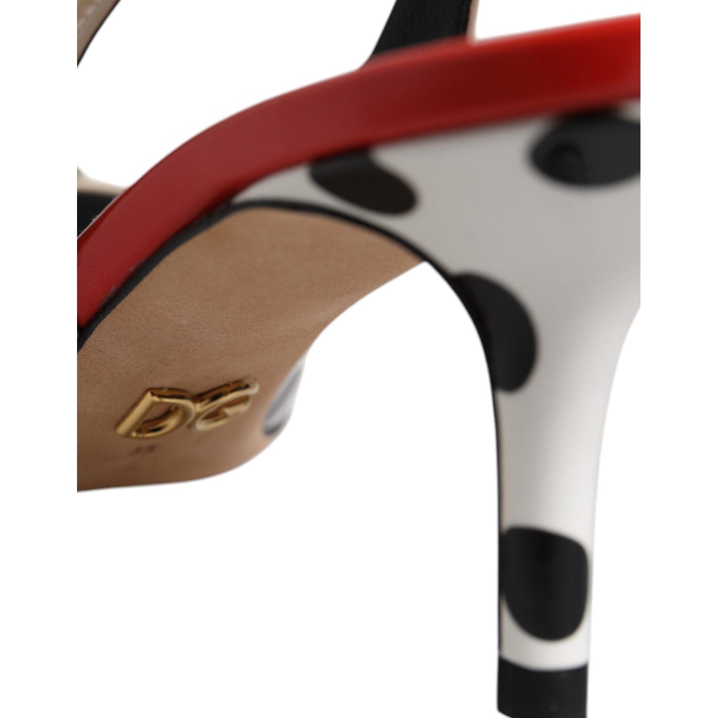 Dolce & Gabbana Multicolor Leather Crystal Heels Slingback Shoes Dolce & Gabbana Sienna