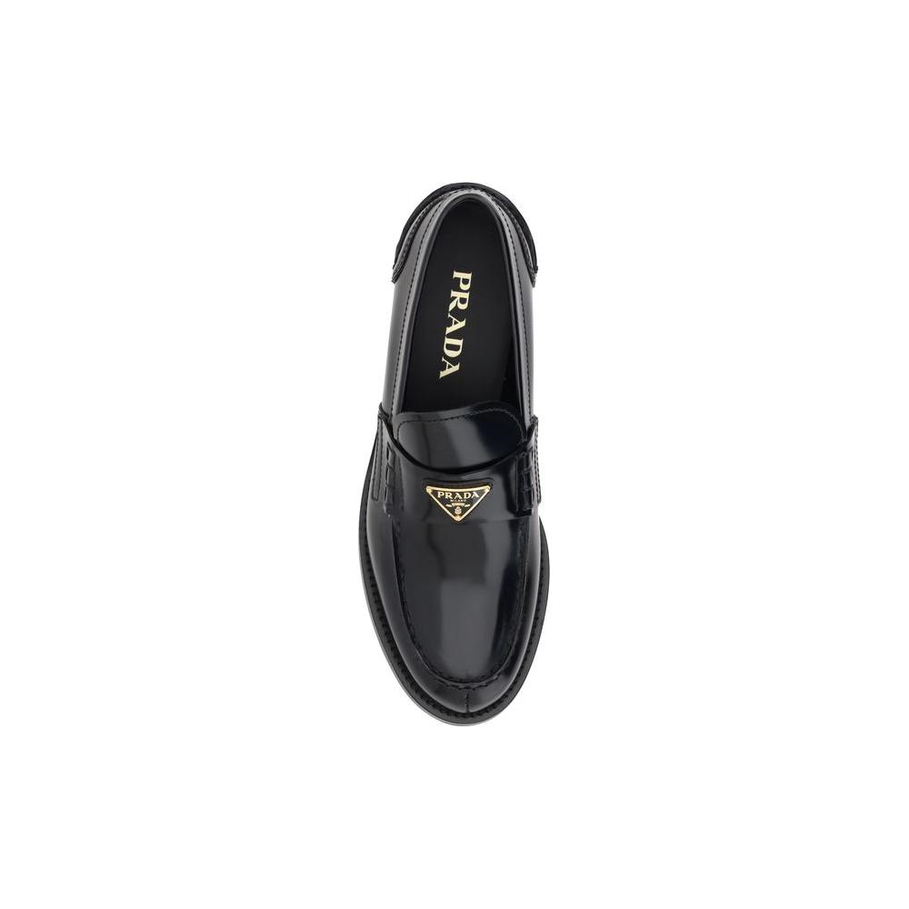 Prada Logo Loafers Prada Dark Slate Gray