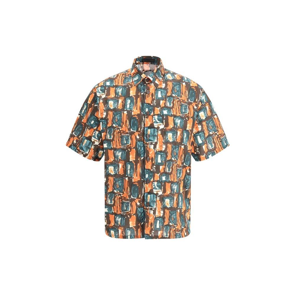Prada Batista Squared Shirt Prada Dim Gray