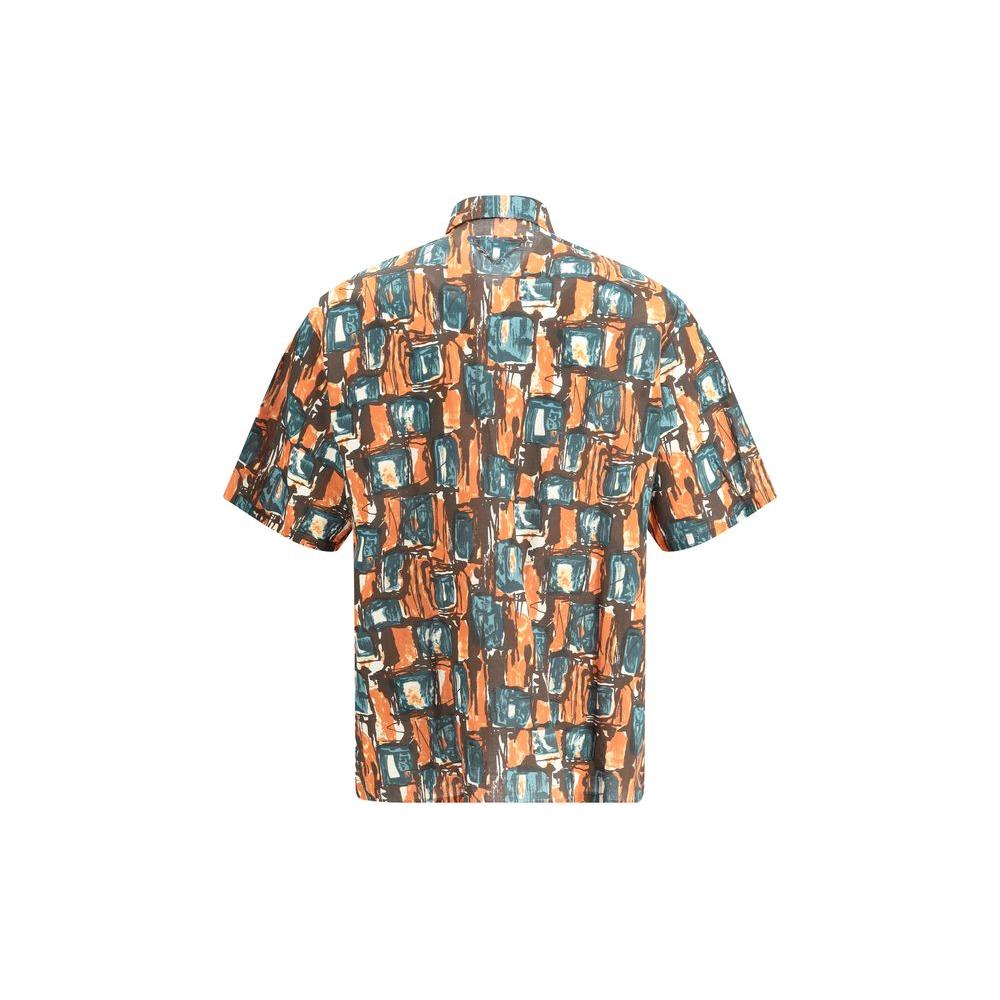 Prada Batista Squared Shirt Prada Dim Gray