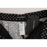 Dolce & Gabbana Black Polka Dot Sicily Crystal Pants BYX1127-1