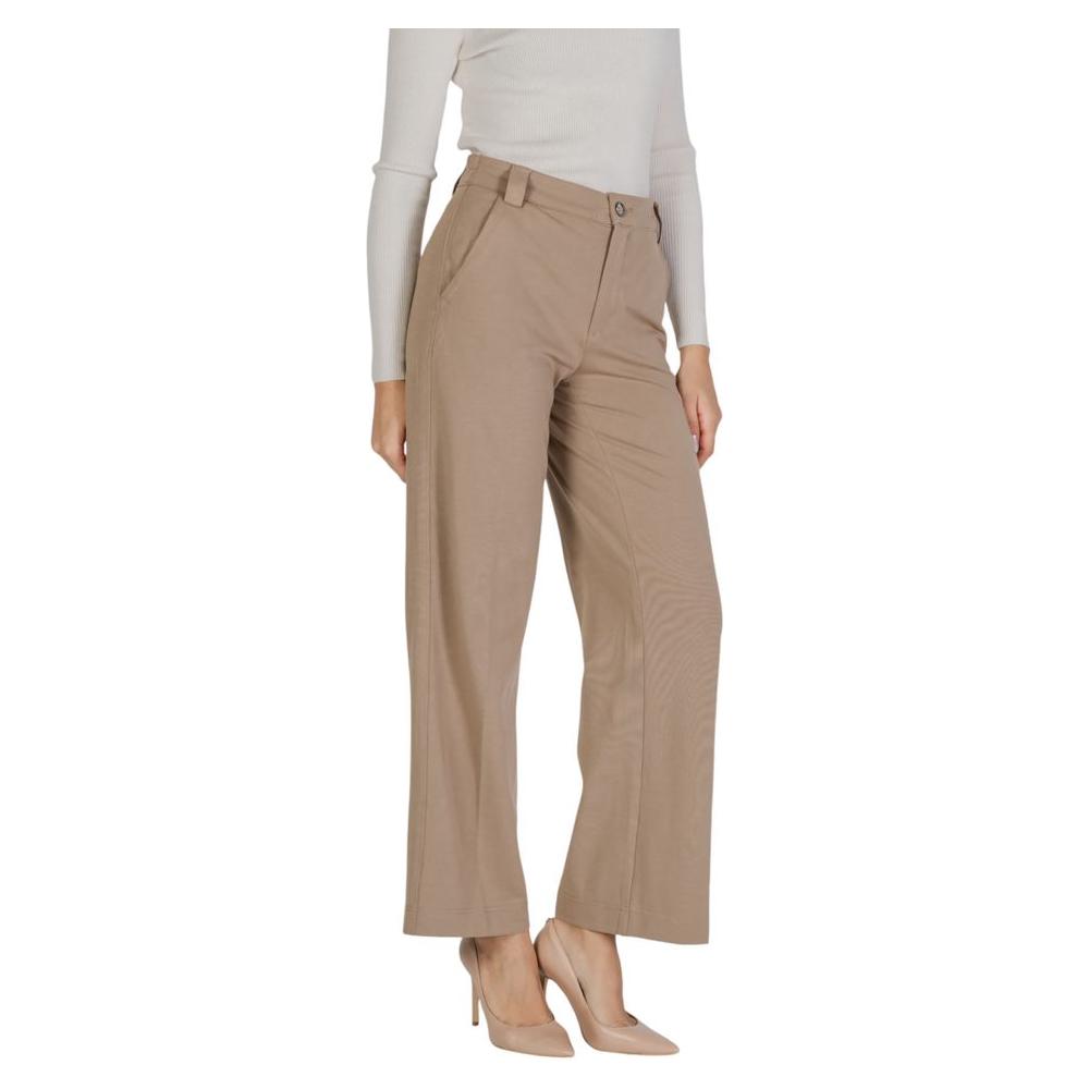 Street One Beige Viscose Jeans & Pant Street One Rosy Brown
