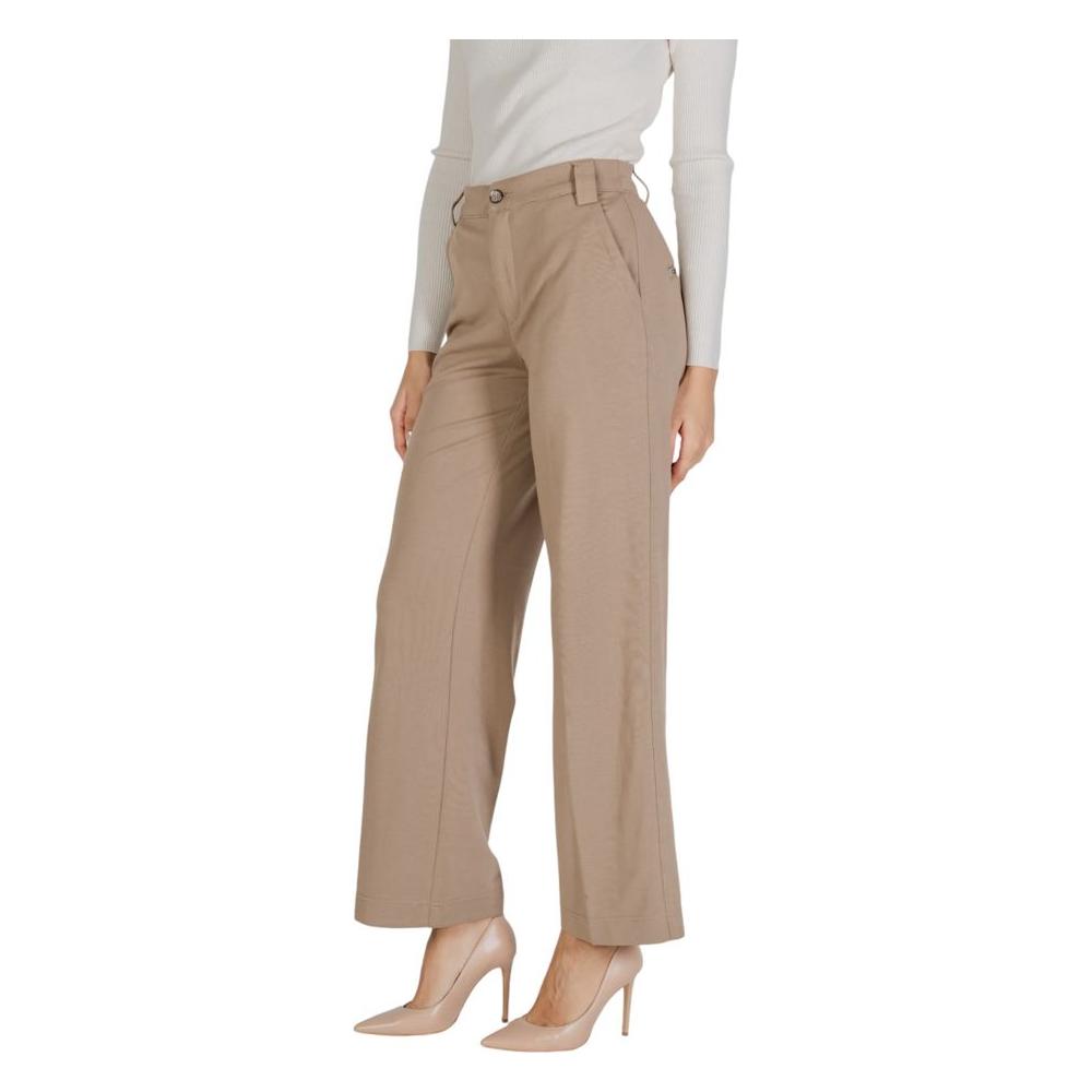 Street One Beige Viscose Jeans & Pant Street One Rosy Brown