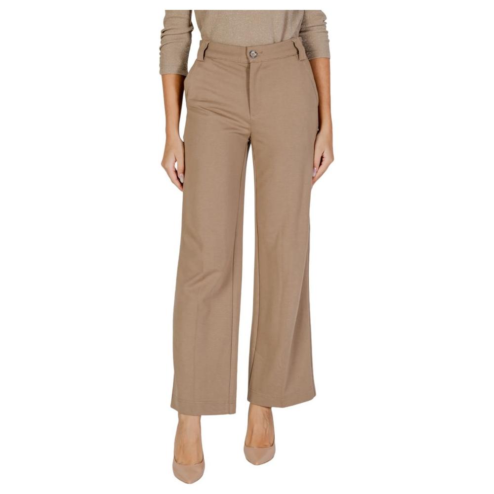 Street One Beige Viscose Jeans & Pant Street One Rosy Brown