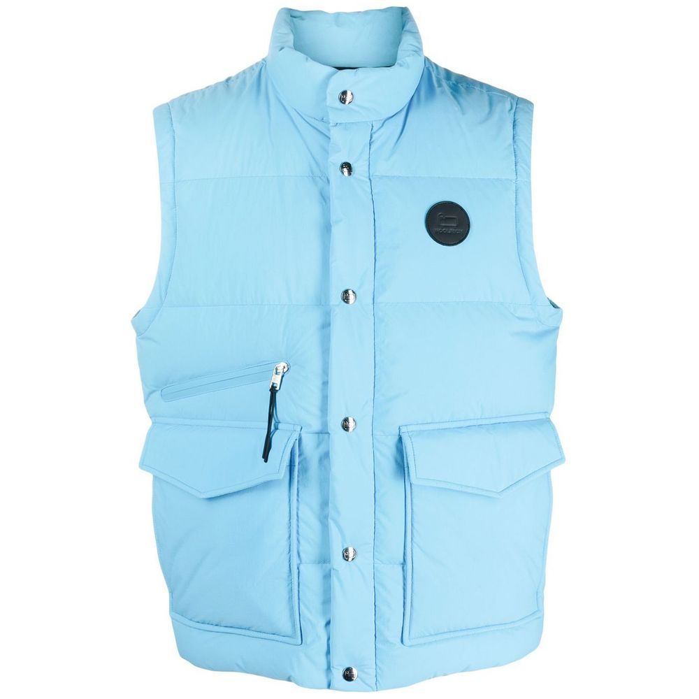 Woolrich Light Blue Polyester Vest Woolrich Light Blue
