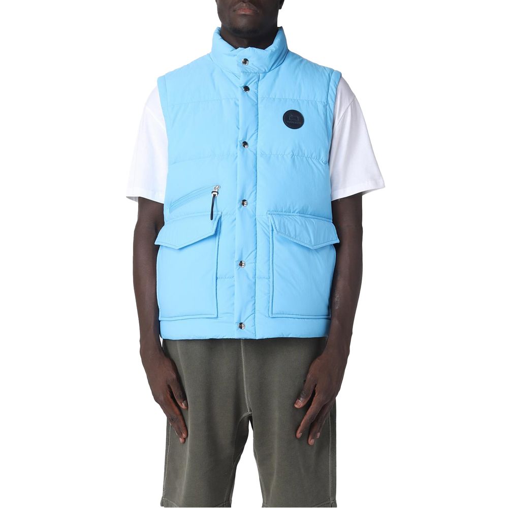 Woolrich Light Blue Polyester Vest Woolrich Dark Slate Gray