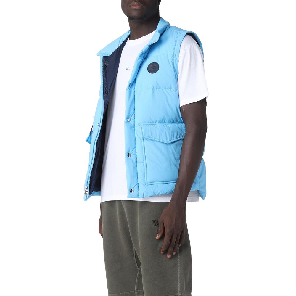 Woolrich Light Blue Polyester Vest Woolrich Dark Slate Gray