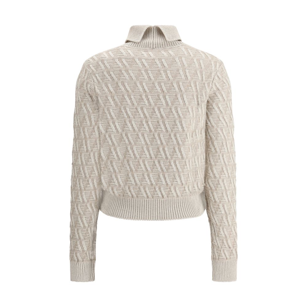 Fendi Turtleneck Sweater Fendi Gray