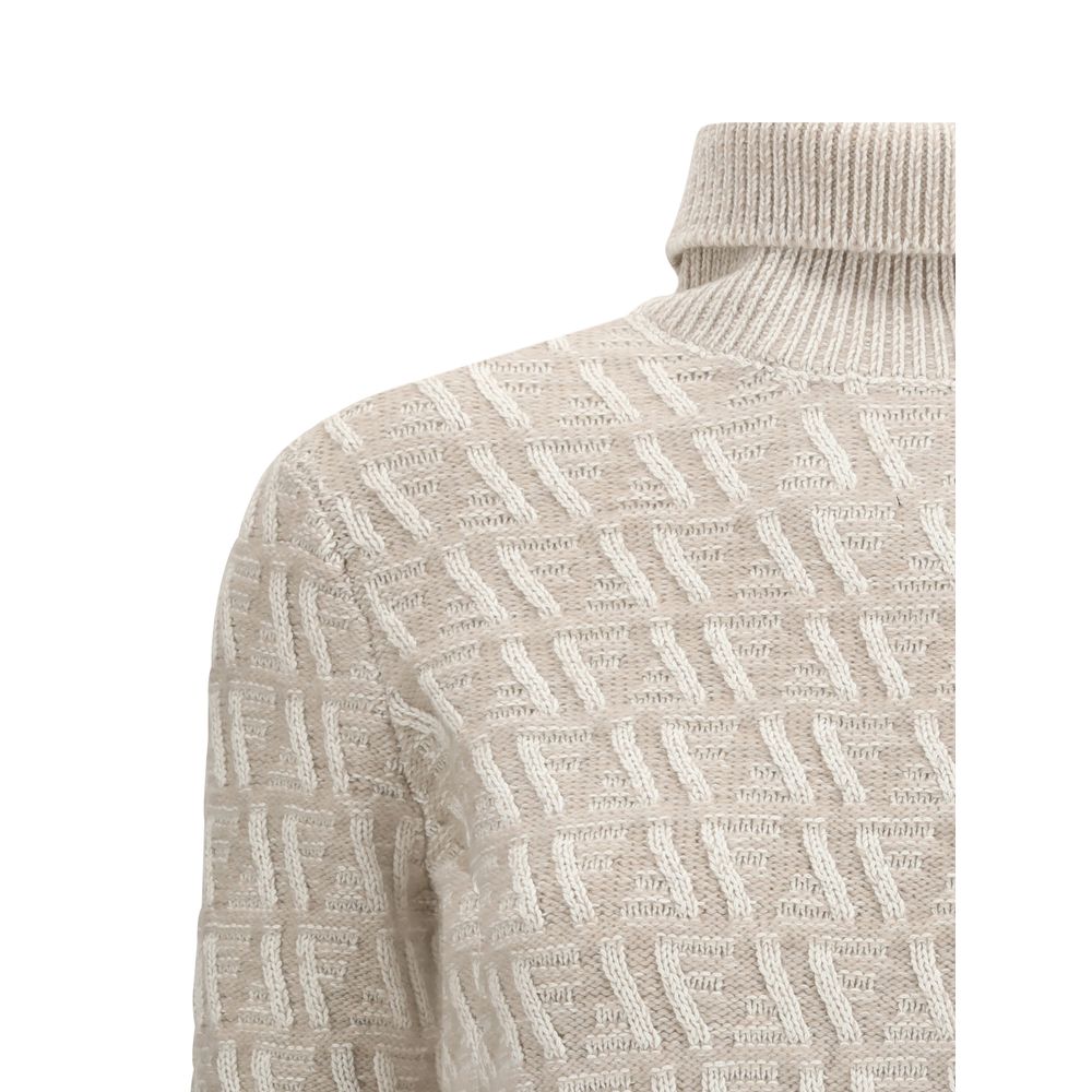 Fendi Turtleneck Sweater Fendi Gray