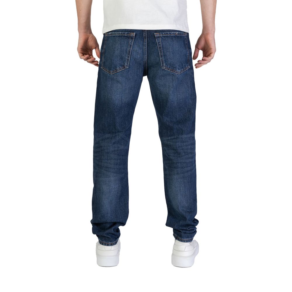 Hugo Boss Blue Cotton Jeans & Pant Hugo Boss Dark Slate Gray