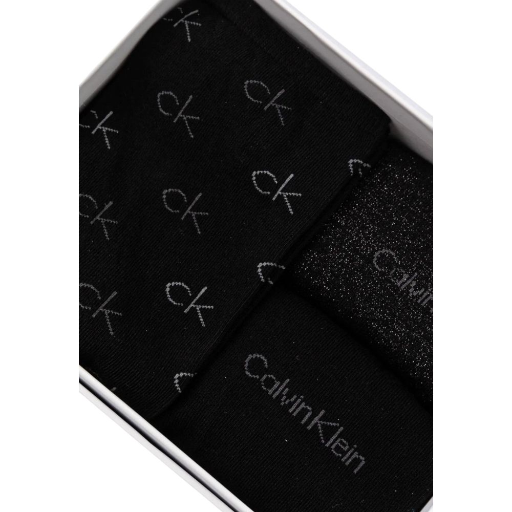 Calvin Klein Black Cotton Tights & Sock Calvin Klein Black