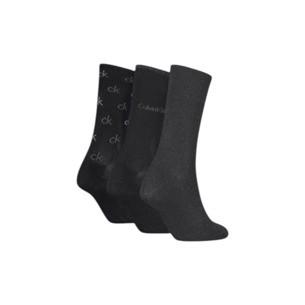Calvin Klein Black Cotton Tights & Sock Calvin Klein Dark Slate Gray