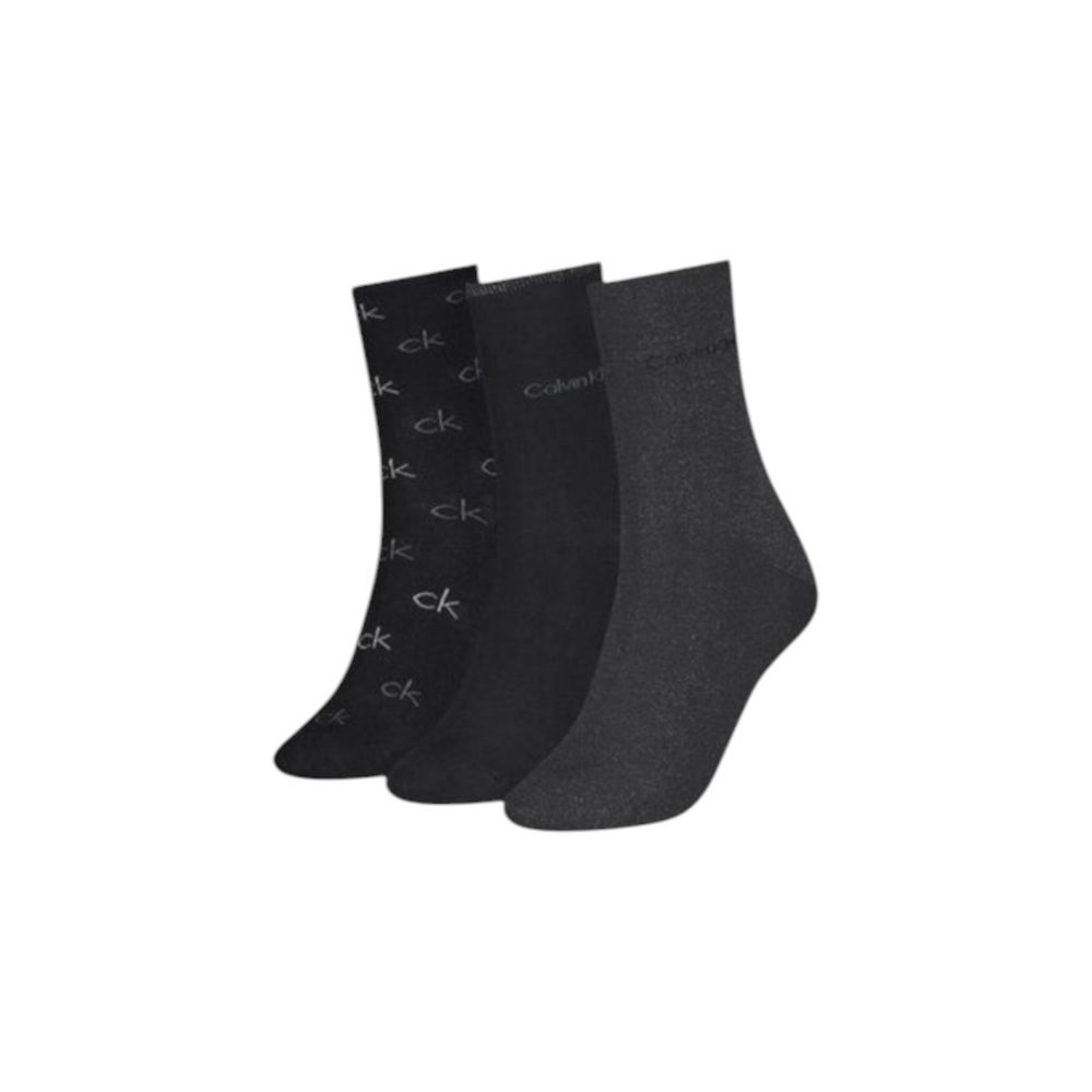 Calvin Klein Black Cotton Tights & Sock Calvin Klein Dark Slate Gray