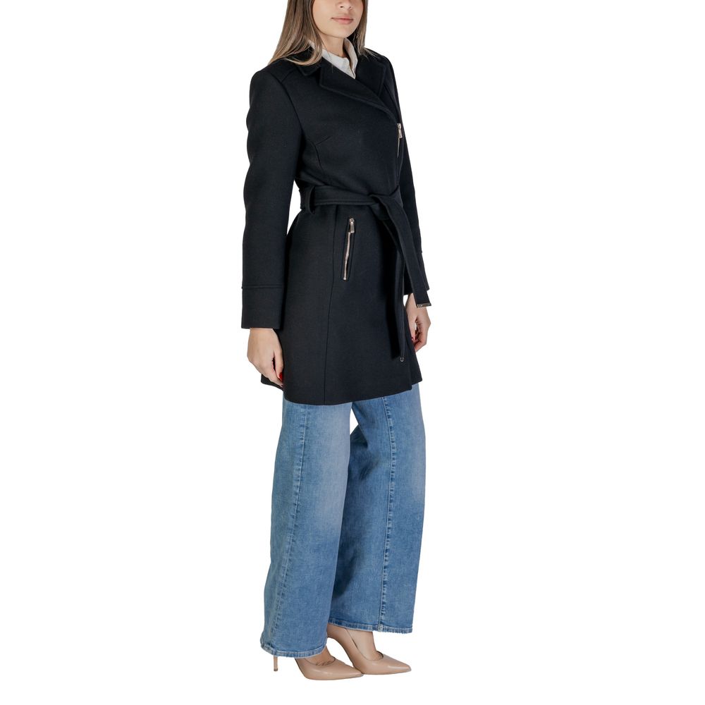 Morgan De Toi Black Wool Jackets & Coat Morgan De Toi Black
