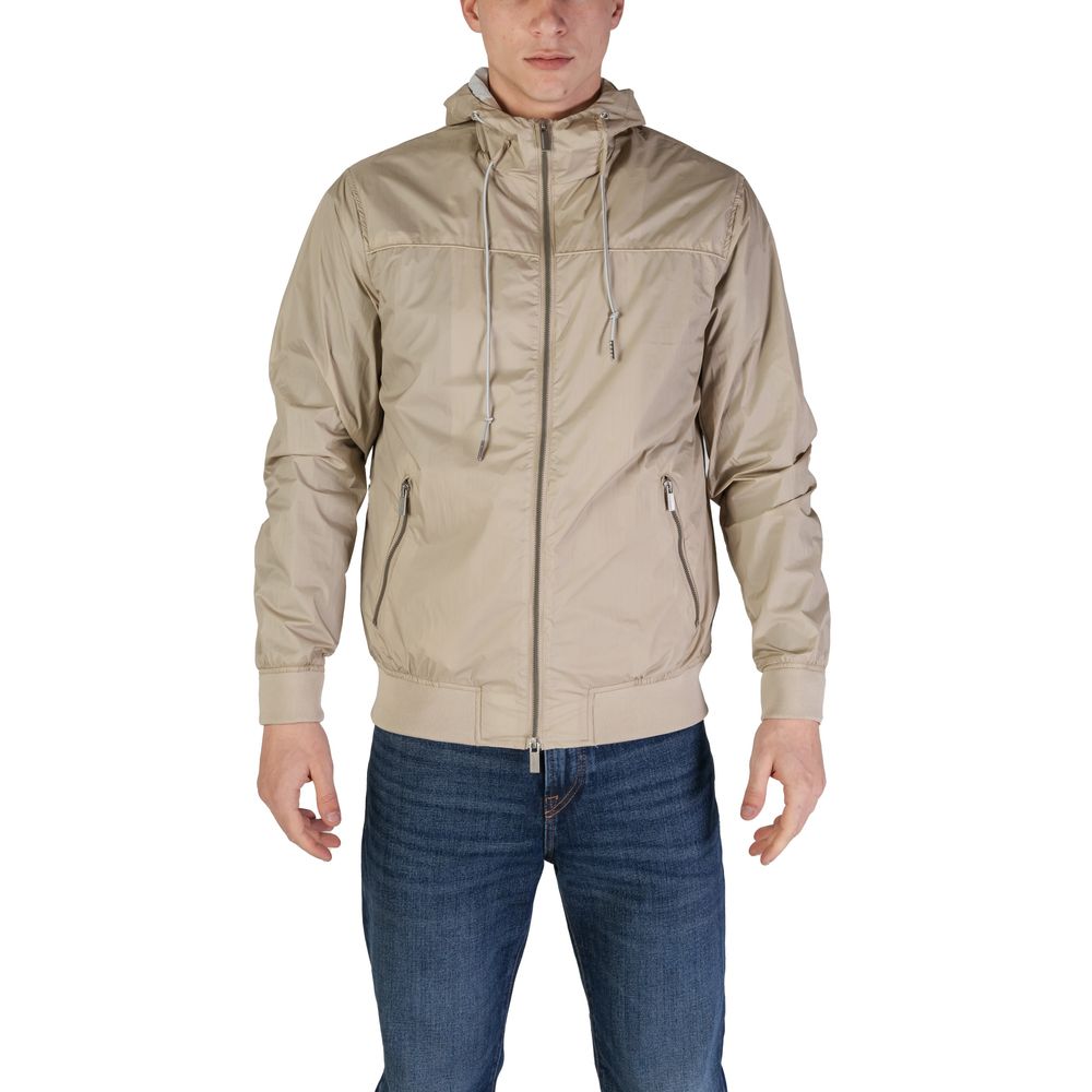 Hamaki-Ho Beige Nylon Jacket Hamaki-Ho Rosy Brown