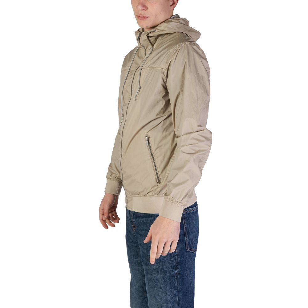 Hamaki-Ho Beige Nylon Jacket Hamaki-Ho Rosy Brown