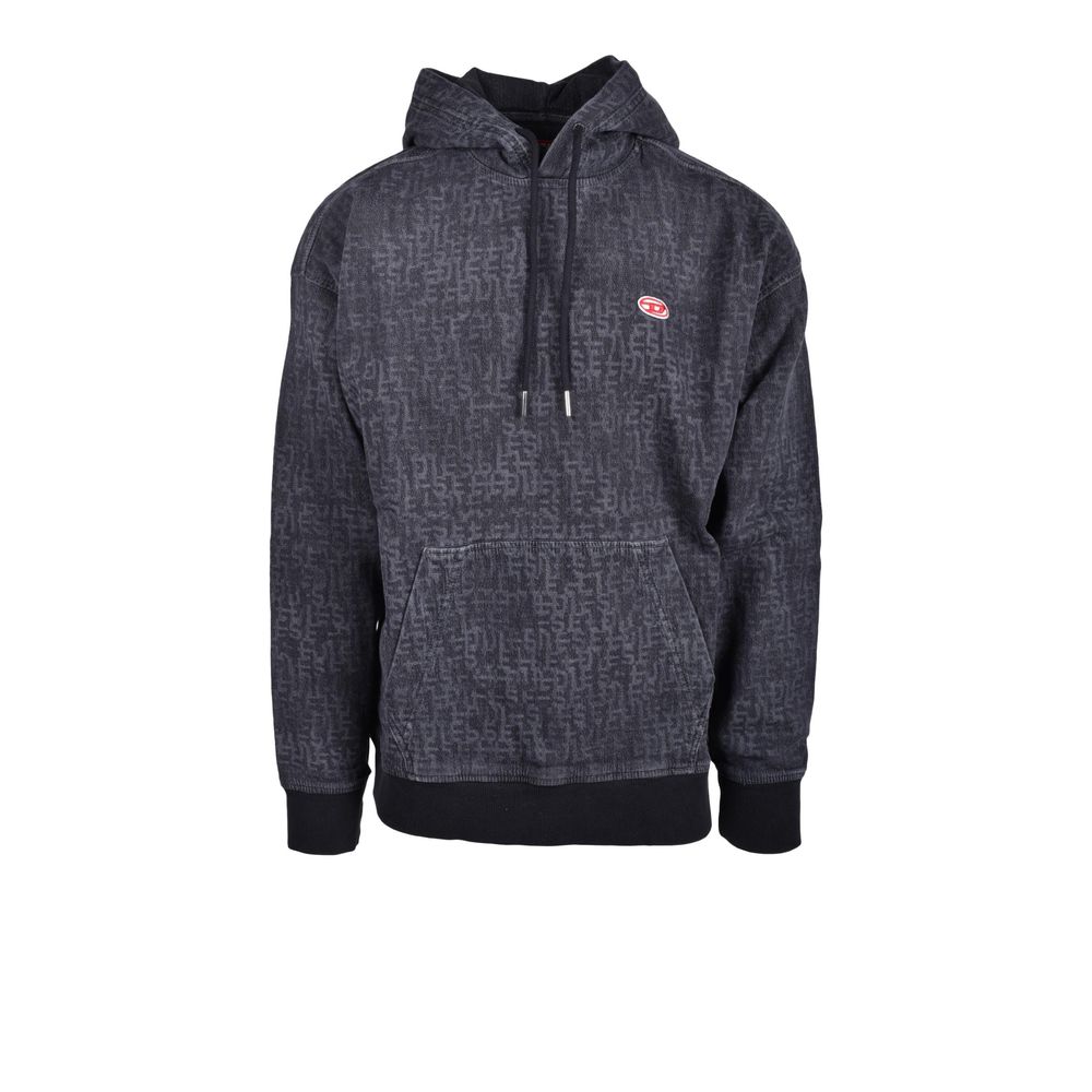 Diesel Gray Cotton Sweater Diesel Dark Slate Gray