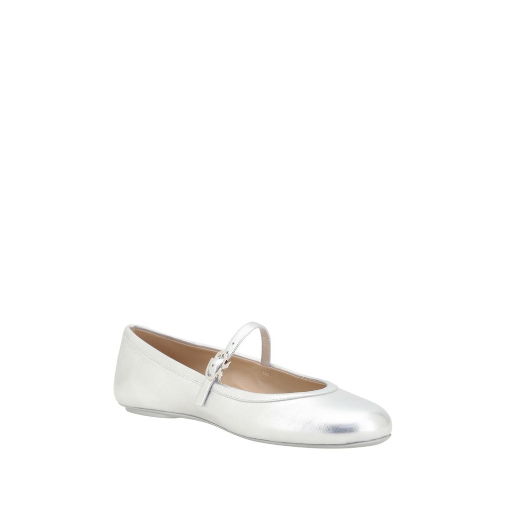 Gianvito Rossi Carla Ballerinas Gianvito Rossi Light Gray