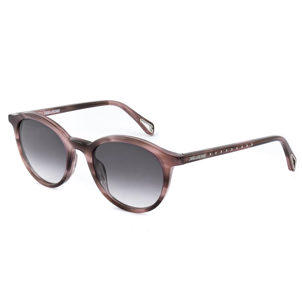 Zadig & Voltaire Brown Acetate Sunglasses Zadig & Voltaire Dim Gray