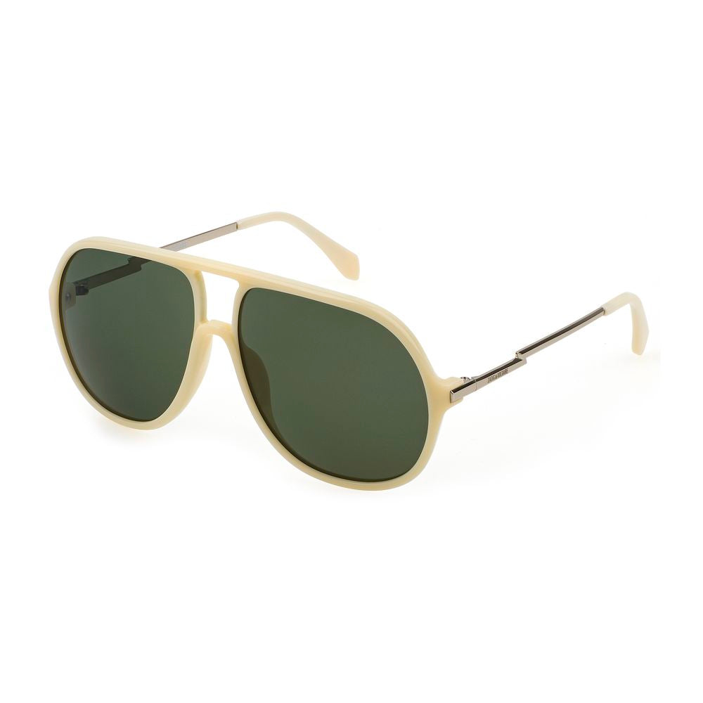 Zadig & Voltaire White Acetate Sunglasses Zadig & Voltaire Dark Olive Green