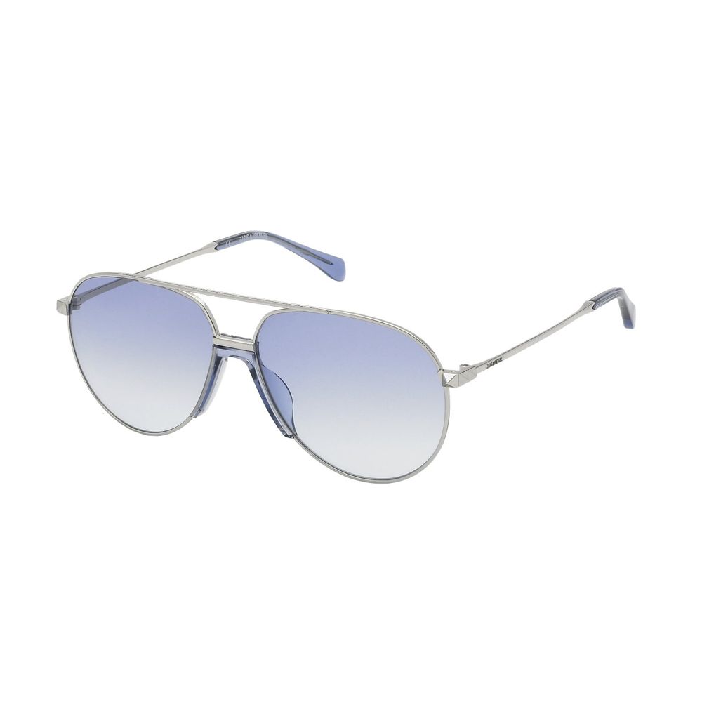 Zadig & Voltaire Gray Metal Sunglasses Zadig & Voltaire Light Steel Blue
